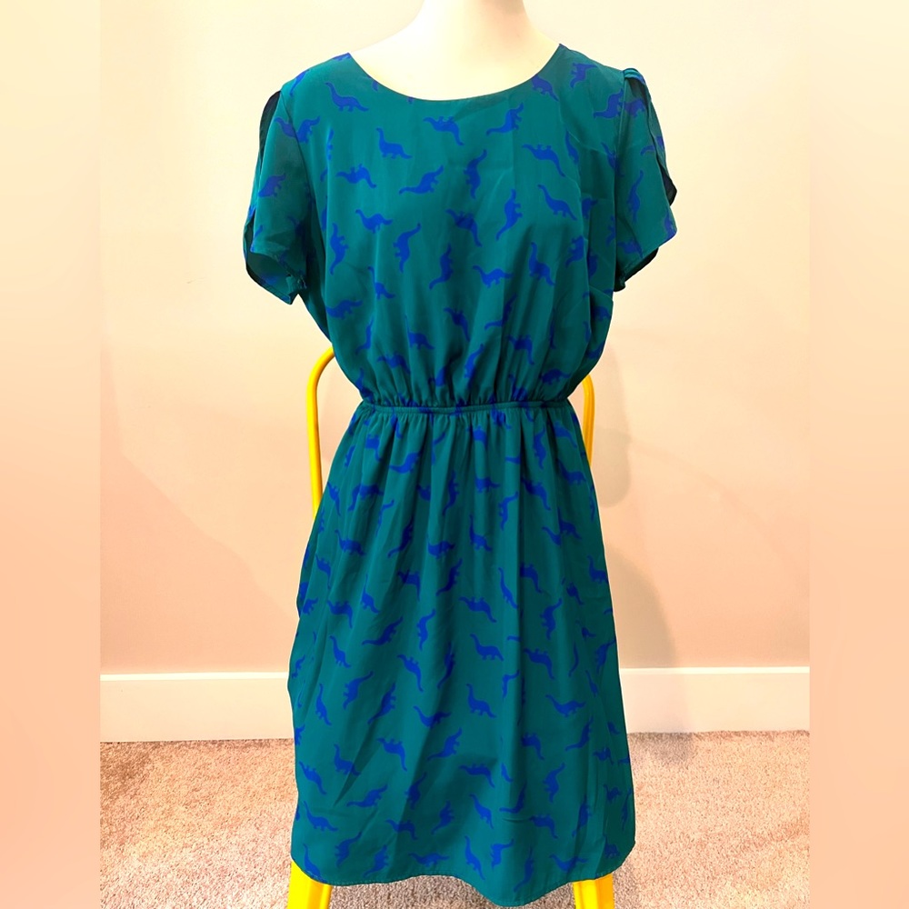 Peach Love California/Modcloth Dinosaur Dress.